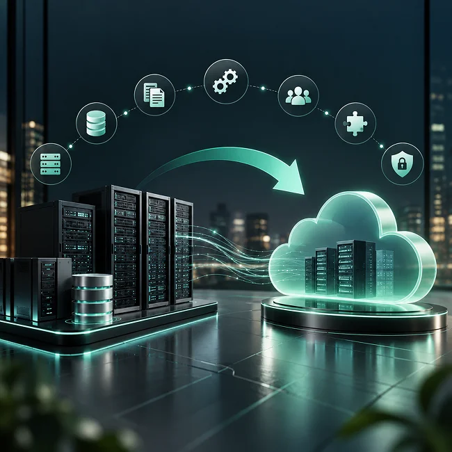 What does moving from on-premises to the cloud involve?